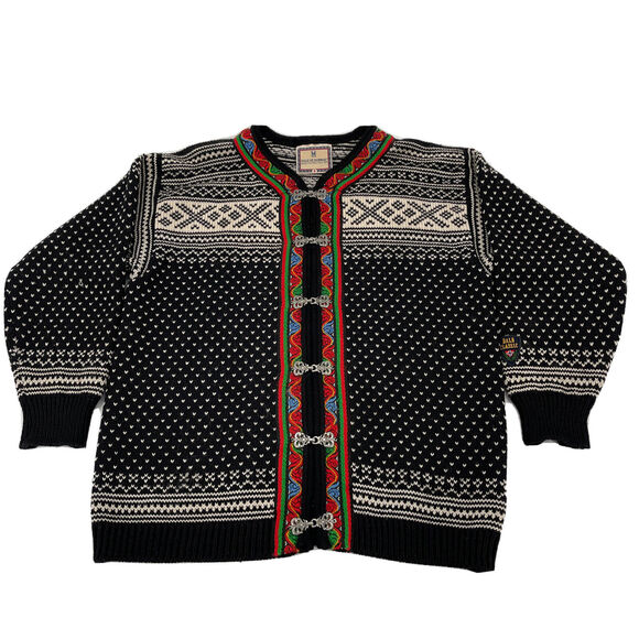 Dale of Norway Wool Cardigan Sweater Womens Small Multicolor